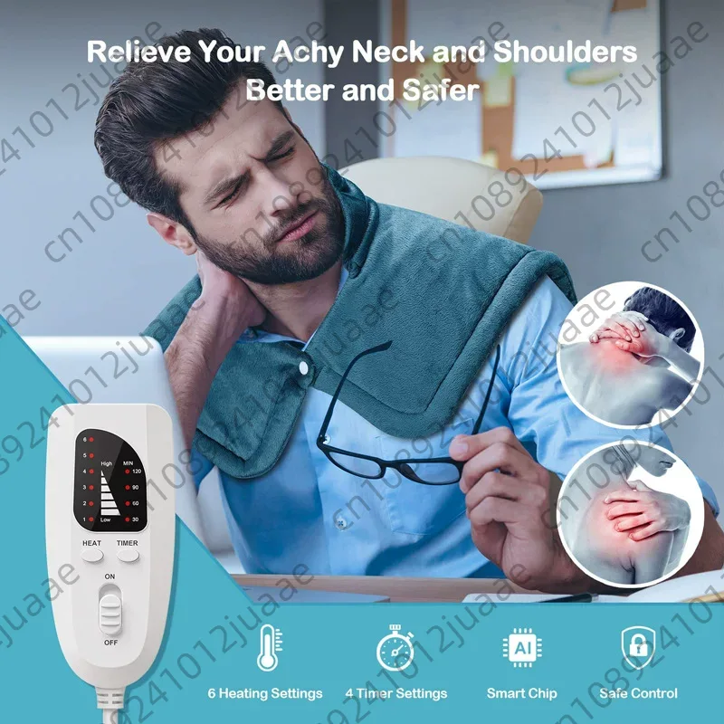 Heated Pad Electric - Зимнее электрическое нагревательное одеяло-шаль для защиты