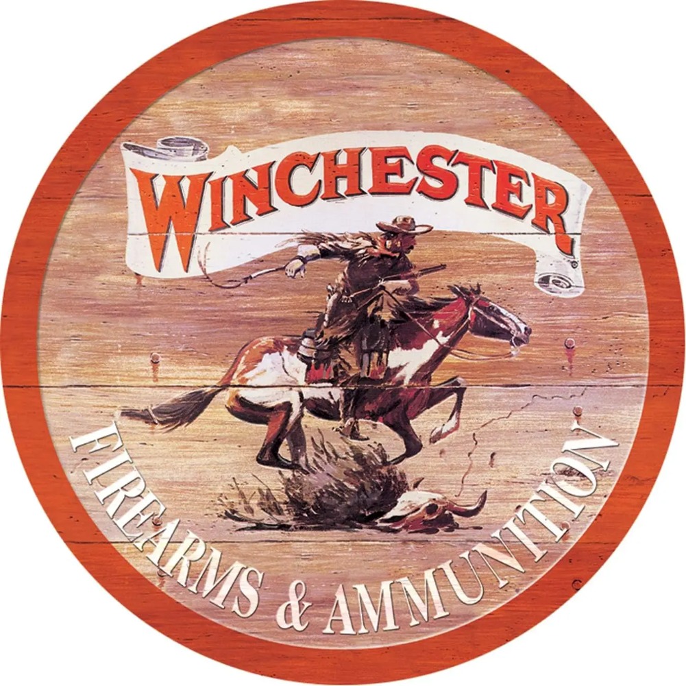Vintage Home Textiles - Круглая алюминиевая вывеска Desperate Enterprises Winchester