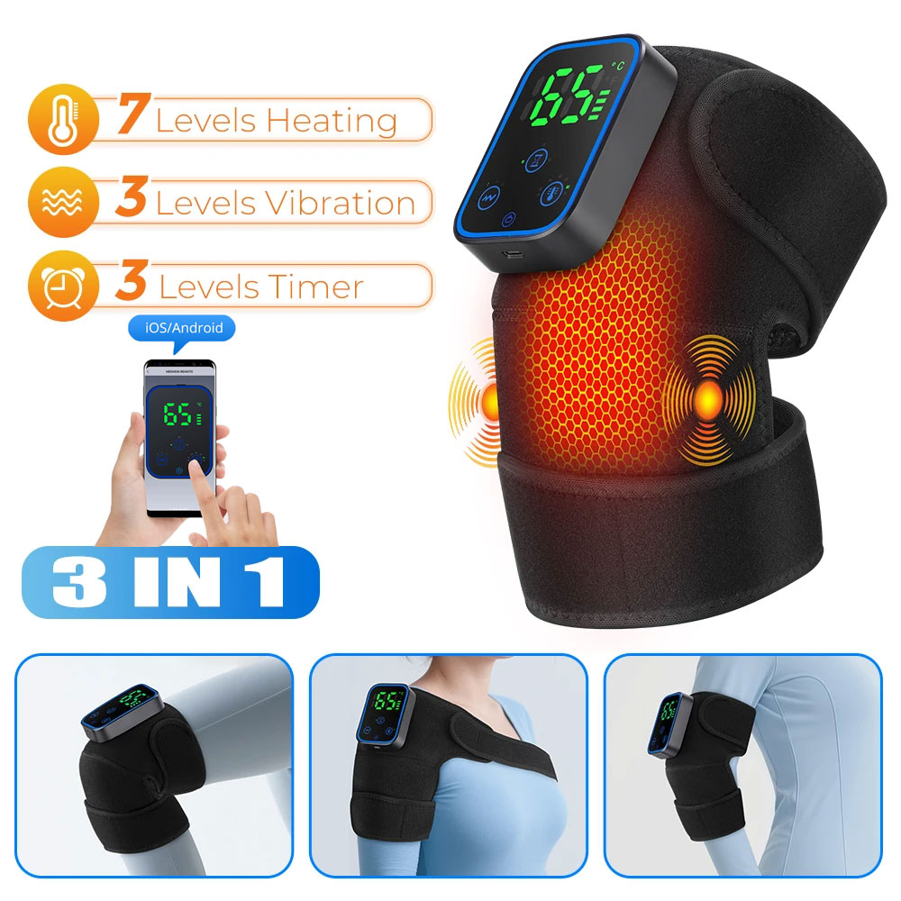 Heated Pad Electric - 3-в-1 массажер для колена, приложение для
